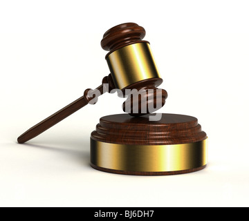 Hammer und Ton block Stockfoto