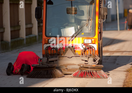 Kehrmaschine Stockfoto