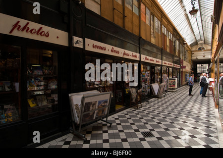 Die Passage Jouffroy, Paris, Frankreich. Stockfoto