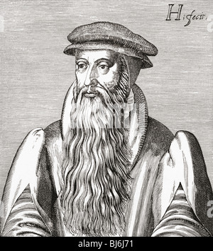 John Knox, c. 1510-1572. Schottischer Geistlicher, Führer der protestantischen Reformation und Gründer der Presbyterianismus. Stockfoto