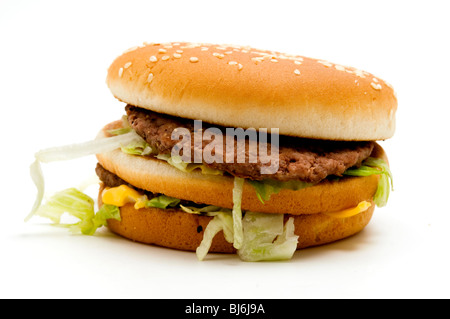 Echte McDonald's Big Mac Stockfoto