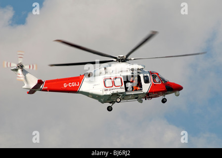 Küstenwache Hubschrauber Stockfoto