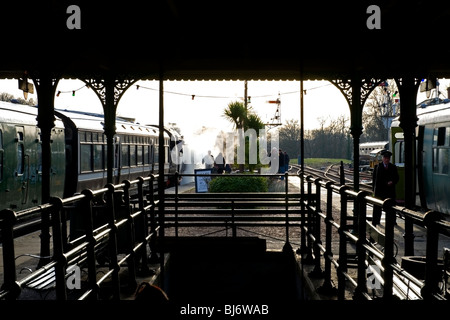 Horsted Keynes Bahnhof auf Bluebell Railway, Sussex. England, UK Stockfoto