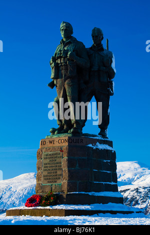 Schottland, Schottisches Hochland, Great Glen. Das Commando-Denkmal in der Nähe von Spean Bridge im Great Glen Stockfoto