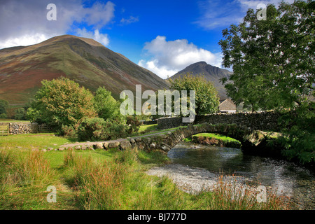 Mosedale Tal Beck, Great Gable Mountain Wasdale Head, Lake District, Cumbria, England, UK Stockfoto