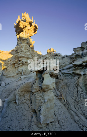 Lone Hoodoo Tower, Fantasy Canyon in der Nähe von Vernal, Utah, USA Stockfoto