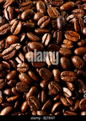 Kolumbianische Fairtrade Kaffeebohnen Stockfotos Stockfoto
