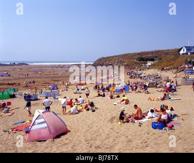 Summerleaze Beach, Bude, Cornwall, England, Vereinigtes Königreich Stockfoto