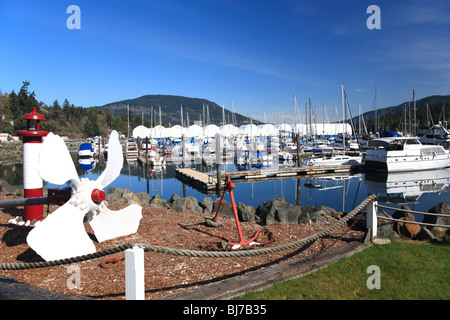 Maple Bay Marina, in der Nähe von Duncan, Vancouver Island, Britisch-Kolumbien Stockfoto