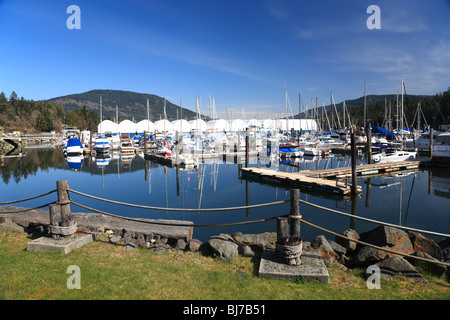 Maple Bay Marina, in der Nähe von Duncan, Vancouver Island, Britisch-Kolumbien Stockfoto