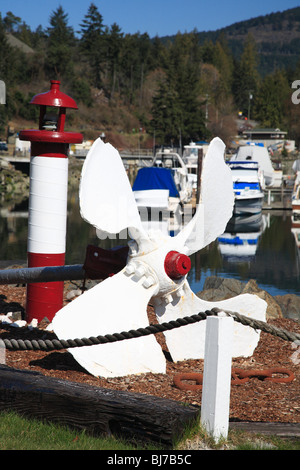 Maple Bay Marina, in der Nähe von Duncan, Vancouver Island, Britisch-Kolumbien Stockfoto