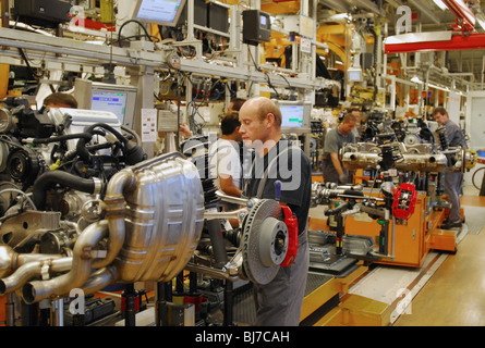 Herstellung von Porsche Carrera, Stuttgart, Deutschland Stockfoto