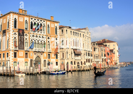 Palazzo Cavalli-Franchetti am Canal Grande, Venedig, Italien Haus, Istituto Veneto di Scienze, Lettere Ed Arti. Stockfoto