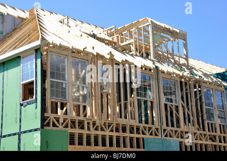 Wohnungsbau Bau, Plano, Texas, USA Stockfoto