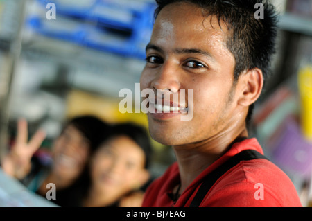 Verkäuferinnen, Semporna, Sabah, malaysia Stockfoto