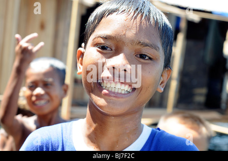 Bajao Stelzenläufer Dorf, Semporna, Sabah, Malaysia Stockfoto