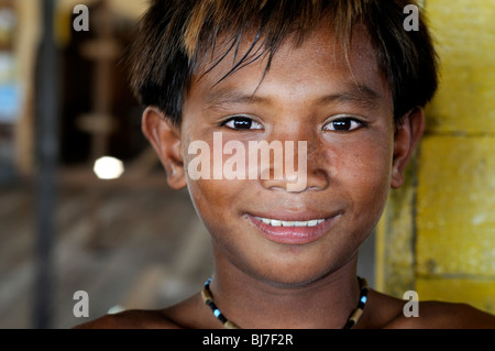 Bajao Stelzenläufer Dorf, Semporna, Sabah, Malaysia Stockfoto