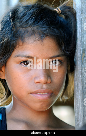 Bajao Stelzenläufer Dorf, Semporna, Sabah, Malaysia Stockfoto