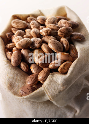 Rote Meerbarbe Bohnen oder Barbunya Bohnen - Stockfotos Stockfoto