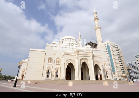 Al Noor Moschee in Sharjah City, Vereinigte Arabische Emirate Stockfoto