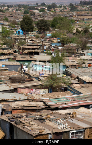 Elendsviertel in Soweto, Johannesburg, Südafrika. Stockfoto