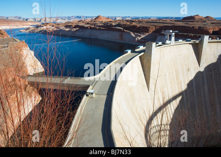 Der Glen Canyon Dam, Colorado River, Page, Arizona, USA. Stockfoto