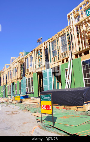 Wohnungsbau Bau, Plano, Texas, USA Stockfoto