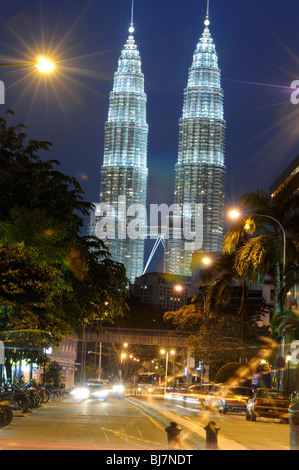 Twin Towers von Jalan Raja Laut, Chow Kit, Kuala Lumpur, Malaysia Stockfoto