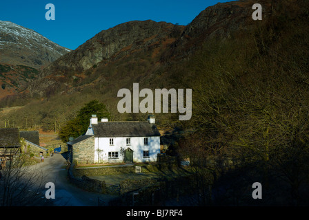 Yew Tree Farm in der Nähe von Coniston, einst im Besitz von Beatrix Potter, Nationalpark Lake District, Cumbria, England UK Stockfoto