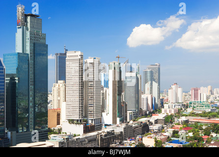 Geschäftsviertel Makati; Manila; Philippinen Stockfoto