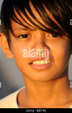 Junge in Kota Kinabalu, Sabah, Malaysia Stockfoto