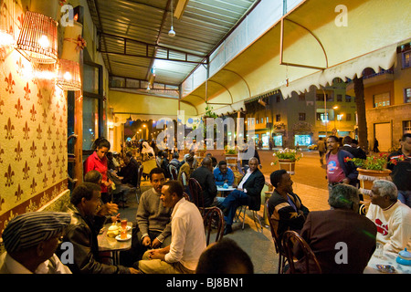 Täglichen Lebens, Bar Impero, Asmara, Eritrea Stockfoto