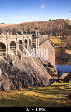 Staudamm Lake Vyrnwy. Llyn Efyrnwy Damm. Wales Stockfoto