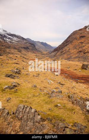 Blick vom Pen-y-Pass in Richtung Llanberis. Gwynedd, Wales Stockfoto