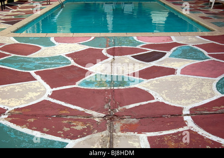 Schwimmbad in Burbank Mehrfamilienhaus Stockfoto