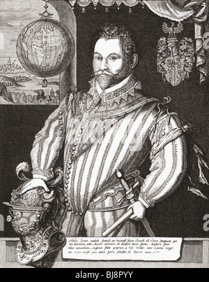 Sir Francis Drake, Vizeadmiral, 1540-1596. Stockfoto