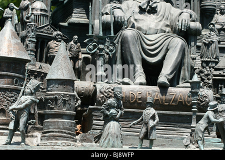 Statue von Honoré de Balzac von Zourab Tsereteli in Le Cap-d ' Agde (Hérault, Frankreich) Stockfoto