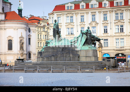 Jan-Hus-Denkmal in Prag, Tschechische Republik Stockfoto