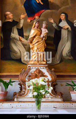 KIRCHE VON ARS EN RE DORF, ILE DE RE Stockfoto