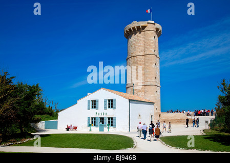 LEUCHTTURM-MUSEUM, PHARE DES BALEINES, ILE DE RE, Stockfoto