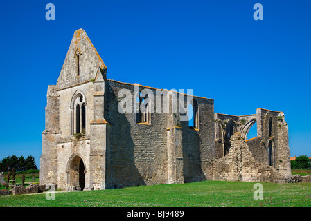 CHATELIERS ABTEI, ILE DE RE Stockfoto
