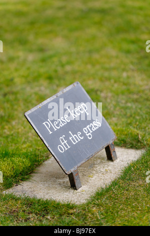 Keep Off The Grass Stockfoto