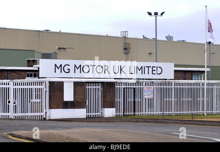 MG Motor UK Limited Zeichen, Longbridge, Birmingham, UK Stockfoto