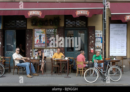 Historisches Viertel Kazimierz, Nowy Platz, ehemaligen jüdischen Viertel, Krakau, Krakau, Polen Stockfoto