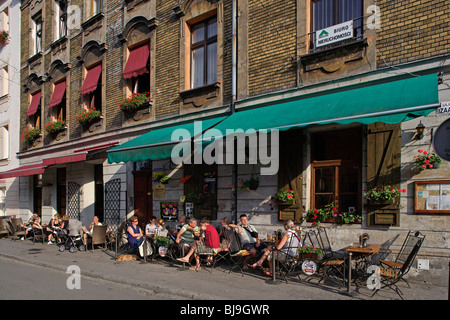 Historisches Viertel Kazimierz, Isaac Straße, ehemalige jüdische Viertel, Krakau, Krakau, Polen Stockfoto