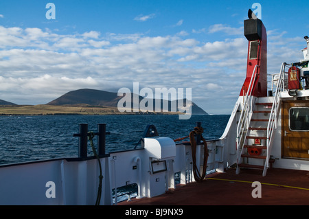 dh Orkney Fähren HOY SOUND ORKNEY Hoy Hügel Ansicht von an Bord Orkney Fähren MV Graemsay Stockfoto