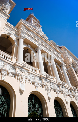 Das Volkskomitee (ehemals Hôtel de Ville), Ho-Chi-Minh-Stadt (Saigon), Vietnam, Südostasien Stockfoto