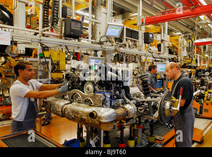 Herstellung von Porsche Carrera, Stuttgart, Deutschland Stockfoto