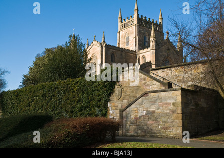 dh Dunfermline Abbey DUNFERMLINE FIFE König robert Inschrift dunfermline Abbey schottisches historisches Gebäude schottland Stockfoto