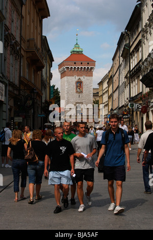 St.-Florian-Straße, St.-Florian-Tor, Krakau, Krakau, Polen Stockfoto